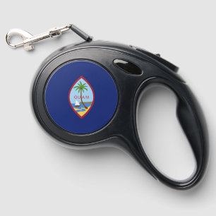 Guam flag retractable pet leash 