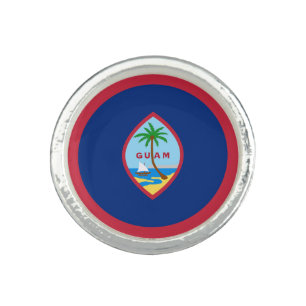 Guam Flag Ring