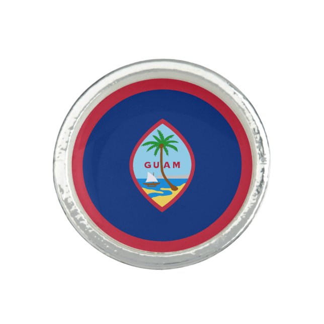 Guam Flag Ring (Front)