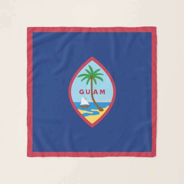 Guam Flag Scarf (Front)