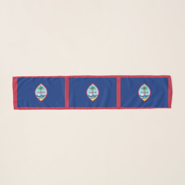 Guam Flag Scarf (Front (Horizontal))