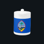 Guam Flag Teapot<br><div class="desc">Brew your favorite tea with pride using our teapot featuring the flag of Guam! This elegant and functional teapot not only serves your tea perfectly but also proudly showcases the vibrant colors of Guam's iconic flag. Made from high-quality materials, this teapot is designed for durability and style, making it an...</div>