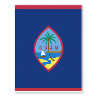 GUAM FLAG TEMPORARY TATTOOS