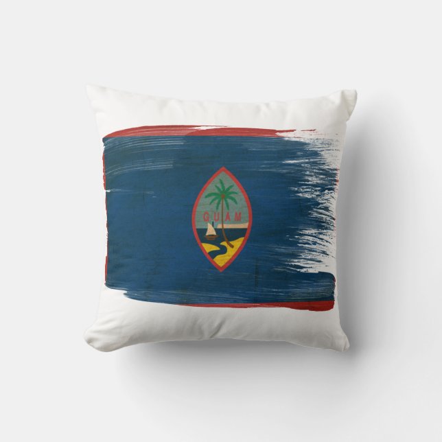 Guam Flag Throw Pillow (Front)