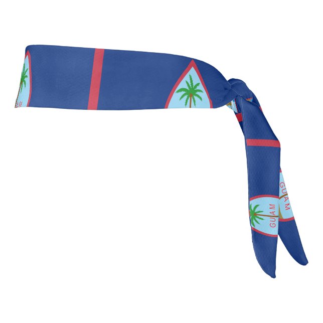 Guam flag  tie headband (Rotate 90)