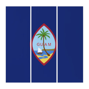Guam flag triptych