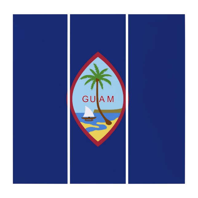 Guam flag triptych (Front)