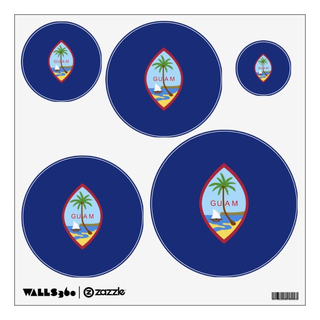 Guam flag wall decal (Front)