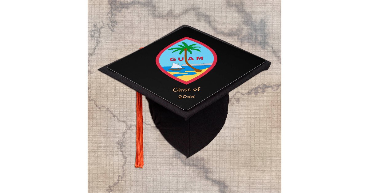 Guam Graduate & Guamanian students / University Graduation Cap Topper