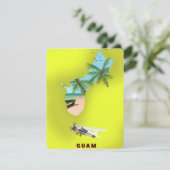 Guam illustrated map travel poster (Standing Front)