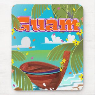 Guam Island holiday travel poster. Mouse Pad
