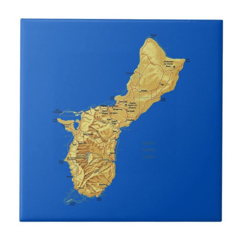 Guam Map Tile