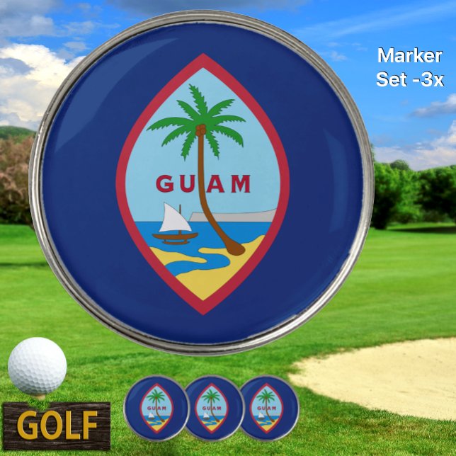 Guam Marker, Guamanian Flag Golf Ball Marker (Creator Uploaded)