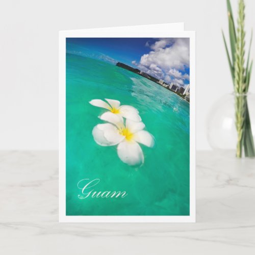 GUAM Plumerias in Tumon Bay Card