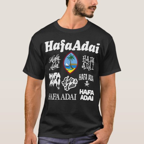 GUAM RUN 671 Hafa Adai All Over Seal T_Shirt