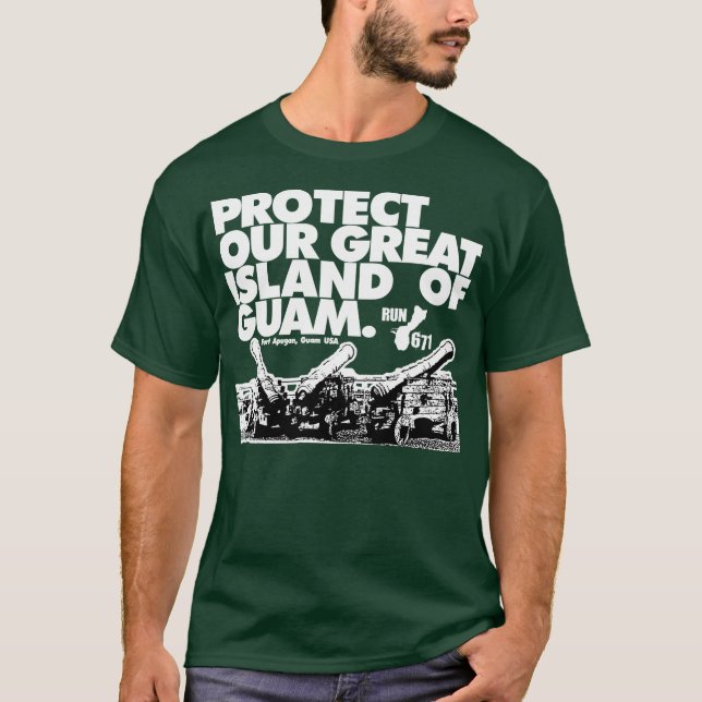 GUAM RUN 671 Protect Our Island T-Shirt (Front)