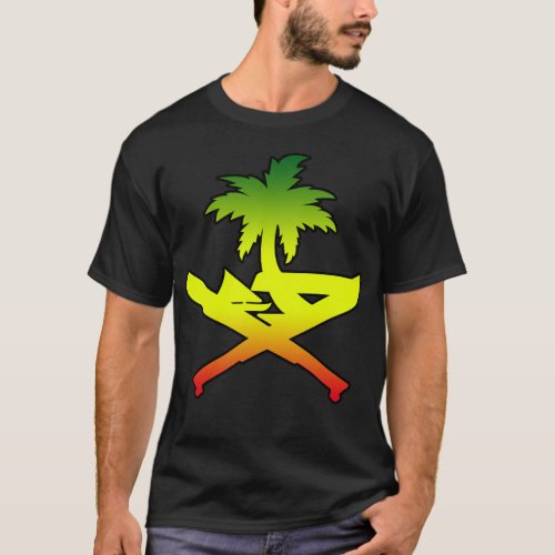 GUAM RUN 671 Reggae Machete Seal T_Shirt