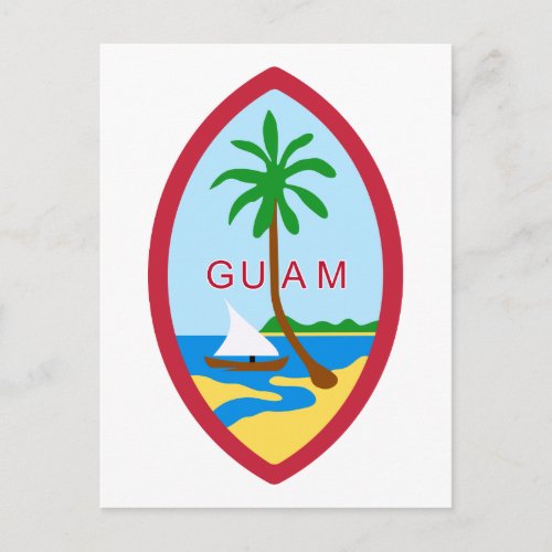Guam Seal GU Postcard