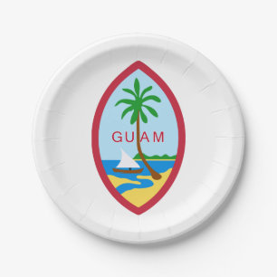 Guam Seal Paper Plates