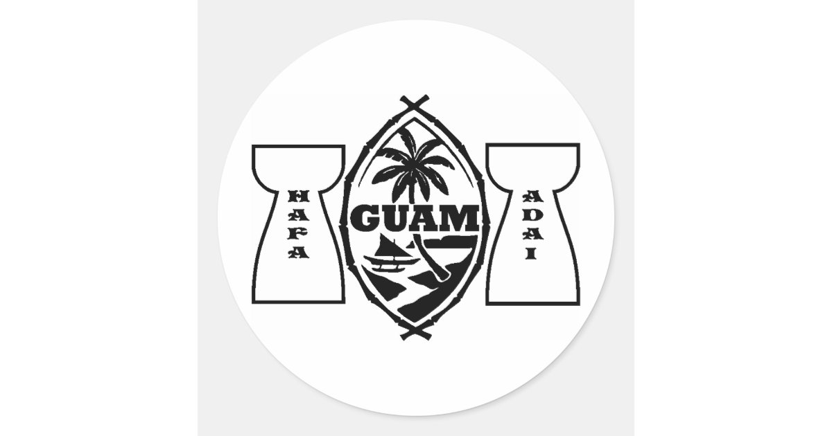 Guam seal with latte stones Zazzle