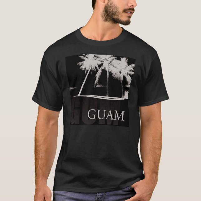 Guam shirt in black (Front)