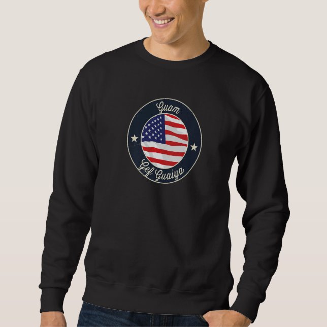 Guam Souvenir Retro Graphic Premium Sweatshirt (Front)