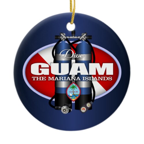 Guam (ST) Ceramic Ornament