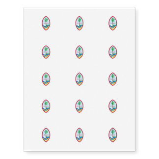 Guam State Seal Temporary Tattoos