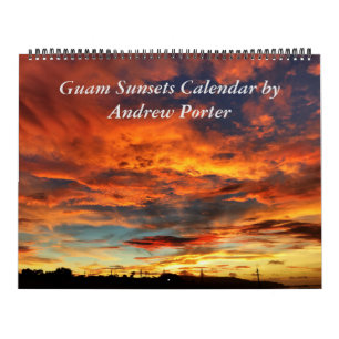 Guam Sunsets 12 Month Calendar