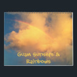 Guam Sunsets & Rainbows 18 month Calendar<br><div class="desc">18 month calendar featuring 12 months of Guam sunsets plus an additional 6 months of Guam rainbows.  All pictures taken by Andrew Porter in 2012.</div>
