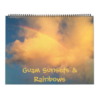 Guam Sunsets & Rainbows 18 month Calendar