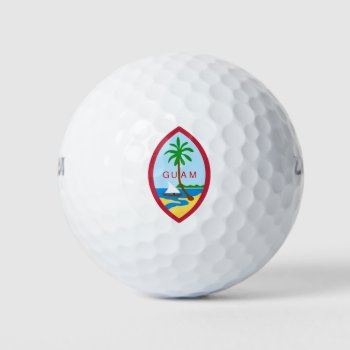 Guam Territory Seal Golf Balls by SuperFlagShop at Zazzle