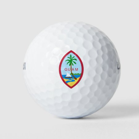 Guam Territory Seal Golf Balls