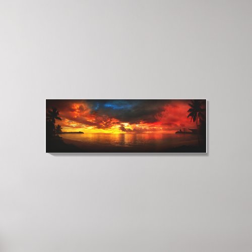 GUAM Tumon Bay sunset Canvas Print