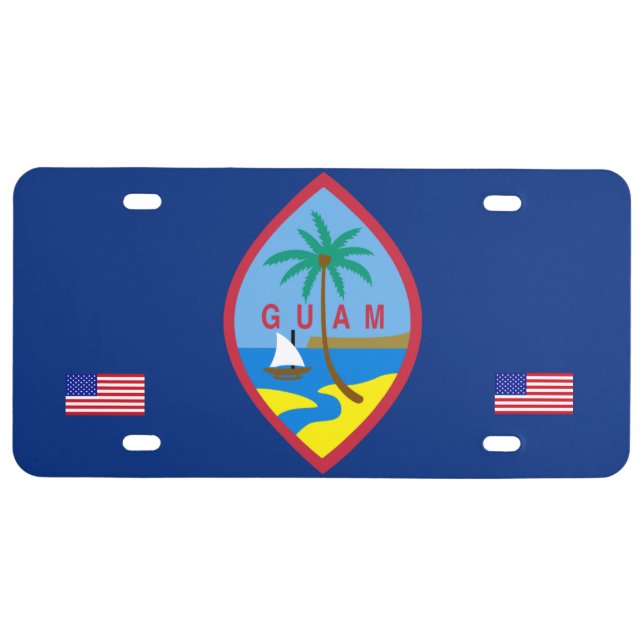Guam USA License Plate Frames (Front)