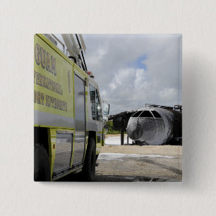 Guam's WONPAT Airport Pinback Button