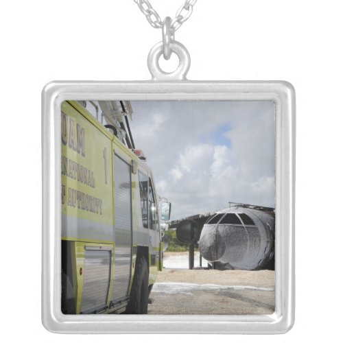 Guams WONPAT Airport Silver Plated Necklace