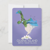 Guana Island British Virgin Islands travel poster (Front)