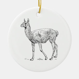 Guanaco Ceramic Ornament