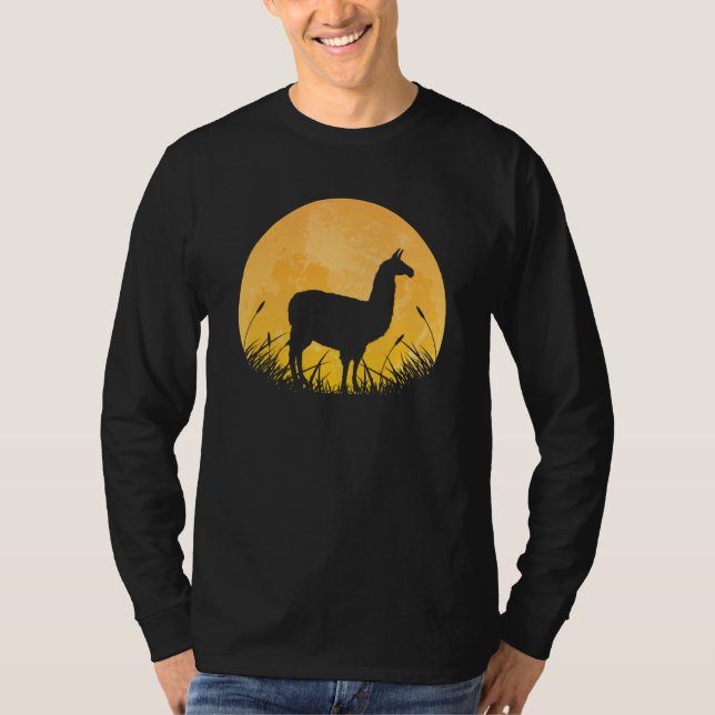 Guanaco Easy Halloween Outfit Alpaca Camel Moon Co T-Shirt (Front)