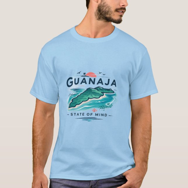 Guanaja State of Mind Island Graphic T-Shirt (Front)