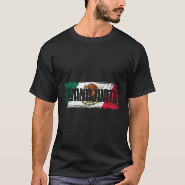Guanajuato Con La Bandera De Mã©Xico T-Shirt (Front)