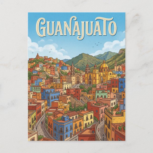 Guanajuato Historic Center Postcard (Front)