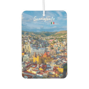 Guanajuato, Mexico - Colorful Cityscape Air Freshener