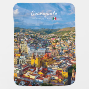 Guanajuato, Mexico - Colorful Cityscape Baby Blanket