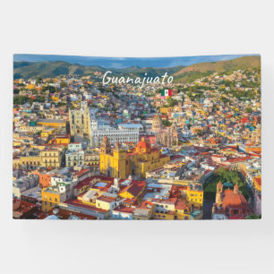Guanajuato, Mexico - Colorful Cityscape Banner