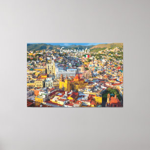 Guanajuato, Mexico - Colorful Cityscape Canvas Print