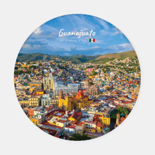 Guanajuato, Mexico - Colorful Cityscape Coaster Set