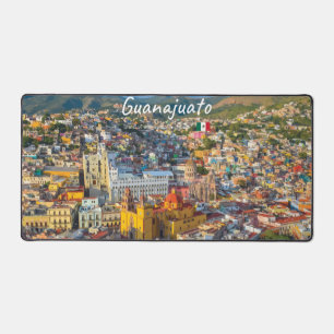 Guanajuato, Mexico - Colorful Cityscape Desk Mat