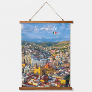 Guanajuato, Mexico - Colorful Cityscape Hanging Tapestry